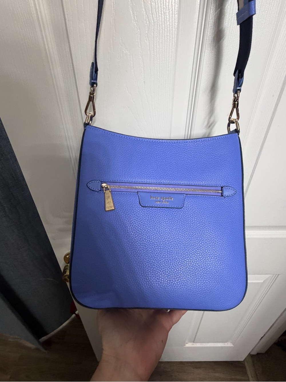 New condition kate spade New York periwinkle blue Leather Crossbody Bag
